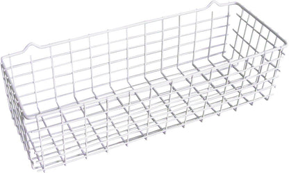 Metaltex Pandino mandje wit 33x12x9cm