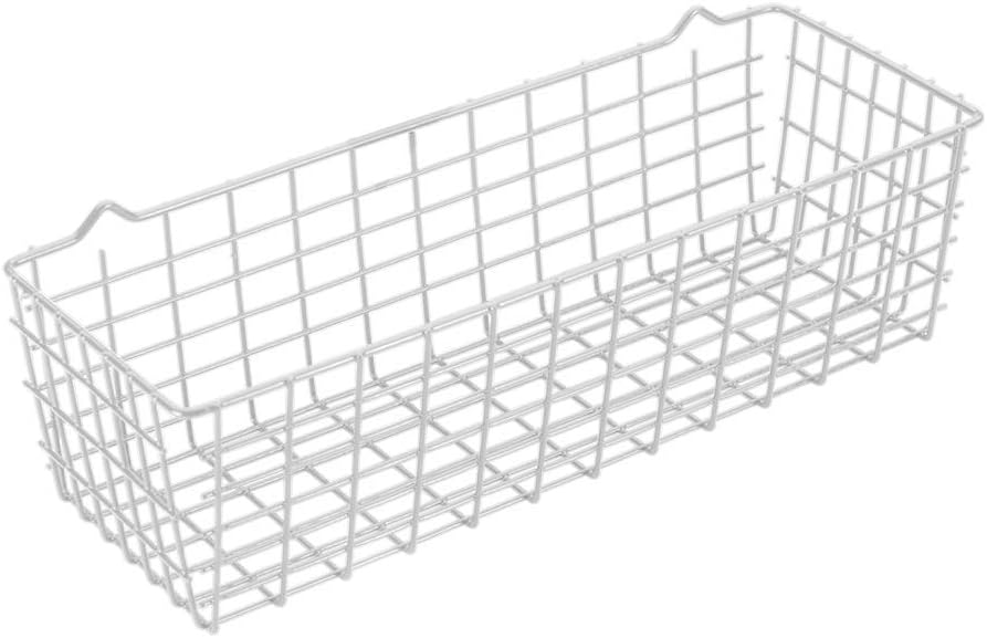 Metaltex Pandino mandje wit 33x12x9cm