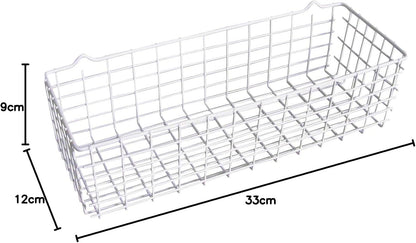 Metaltex Pandino mandje wit 33x12x9cm