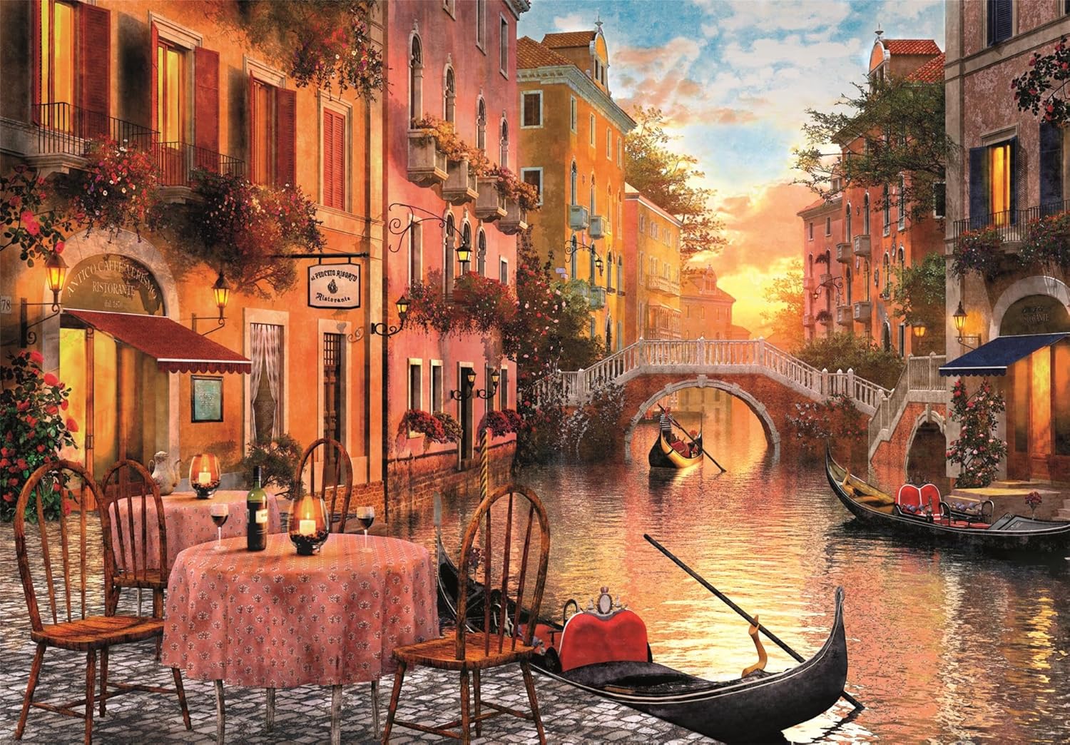 Clementoni - Puzzle 1500 Teile für Erwachsene und Jungen, Kollektion, Thema Venedig, kompakte Box mit Poster, Geschenkidee für Damen und Herren, Made in Italy, 59,5 x 84,5 cm, 31743