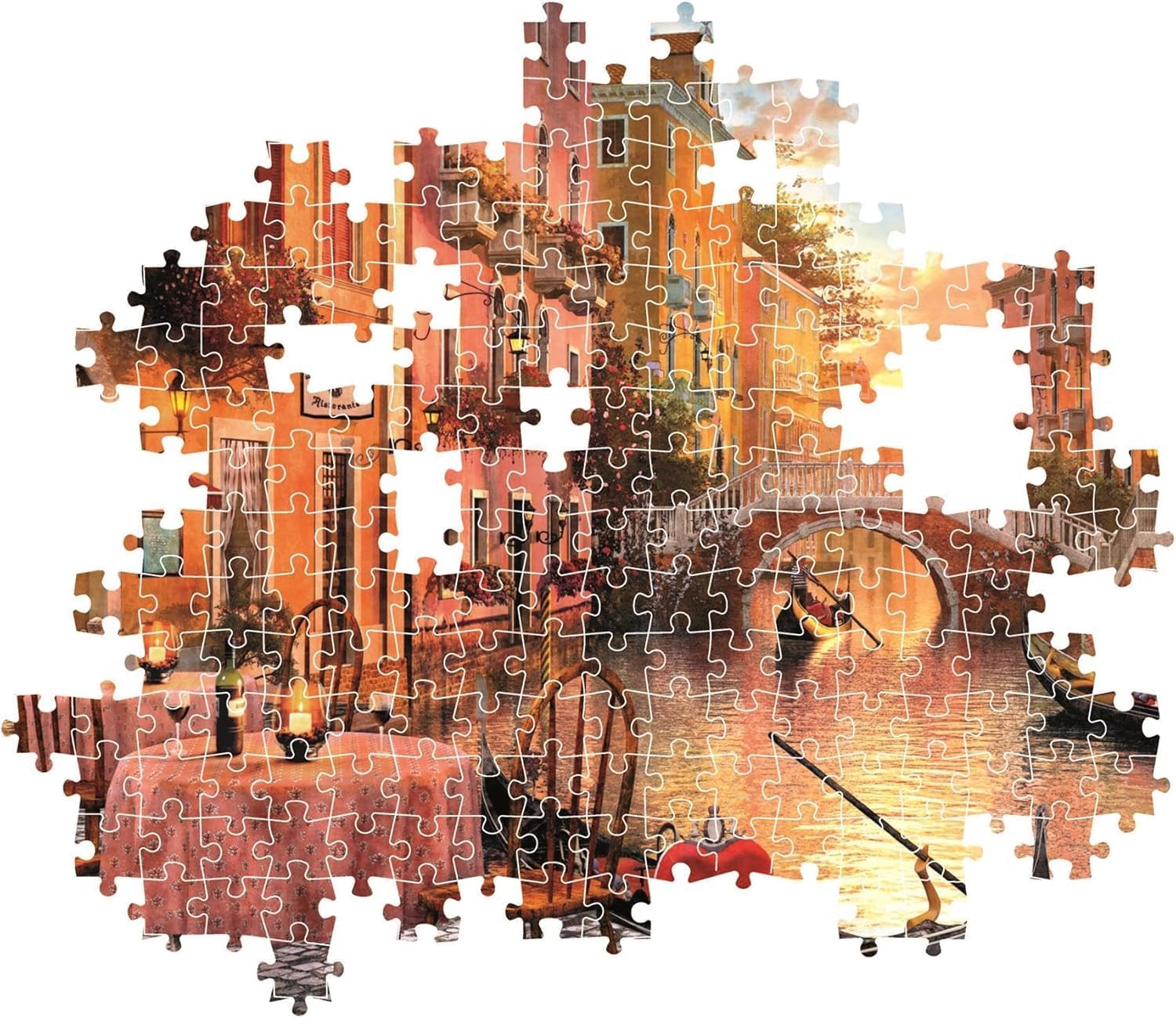 Clementoni - Puzzle 1500 Teile für Erwachsene und Jungen, Kollektion, Thema Venedig, kompakte Box mit Poster, Geschenkidee für Damen und Herren, Made in Italy, 59,5 x 84,5 cm, 31743