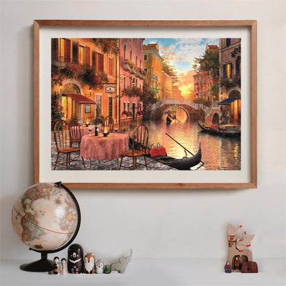 Clementoni - Puzzle 1500 Teile für Erwachsene und Jungen, Kollektion, Thema Venedig, kompakte Box mit Poster, Geschenkidee für Damen und Herren, Made in Italy, 59,5 x 84,5 cm, 31743
