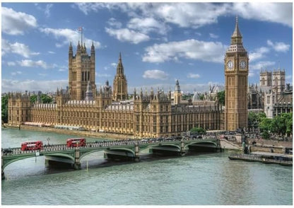 Clementoni Puzzel 3000 stukjes, Londen Big Ben en Paleis van Westminster, hoge kwaliteit, Made in Italy, 33037