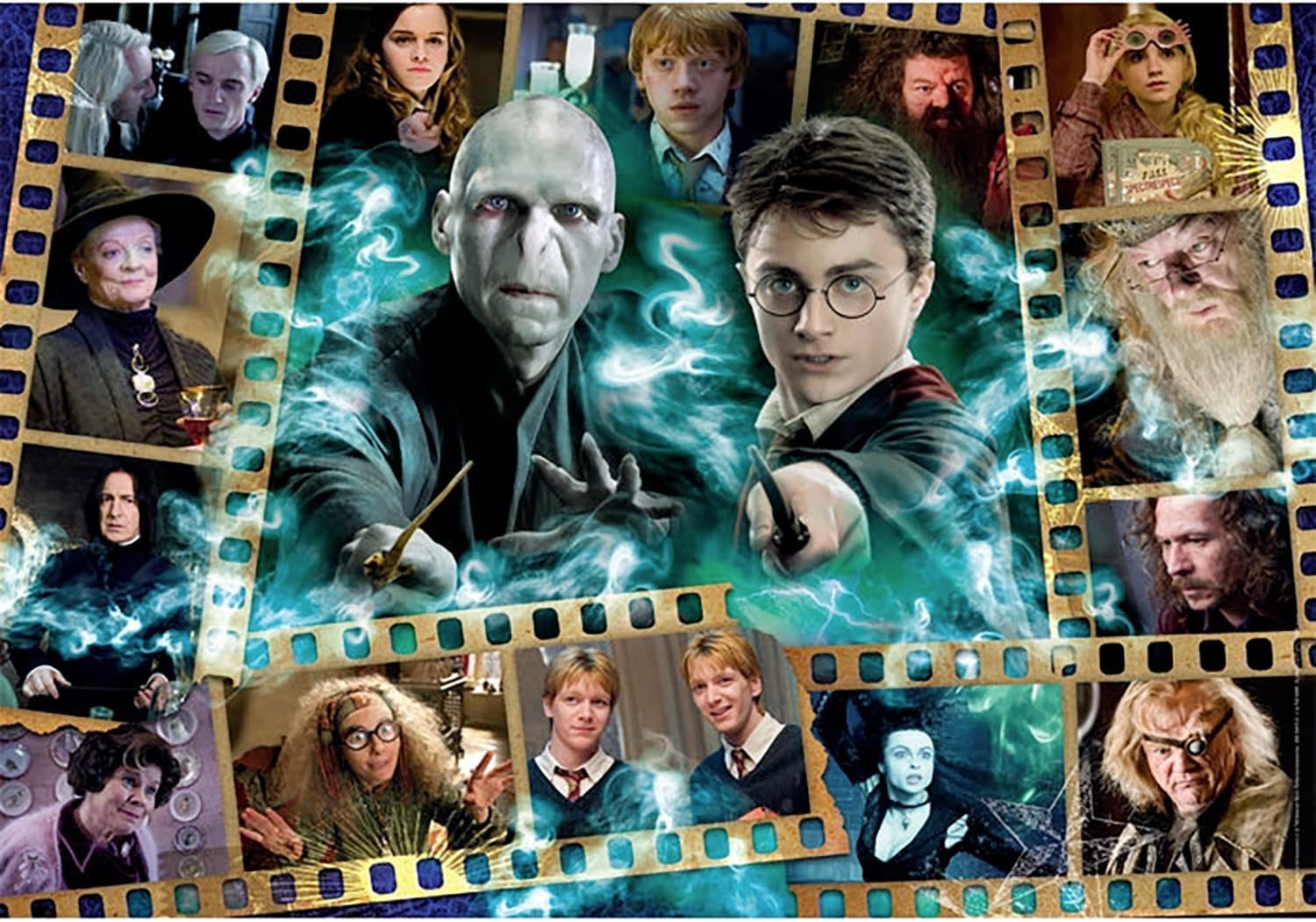 Clementoni - Puzzle 1000 Teile für Erwachsene und Jungen, Special Series, Harry Potter, Compact Box mit Poster, Geschenkidee für Damen und Herren, Made in Italy, 70 x 50 cm, 37048
