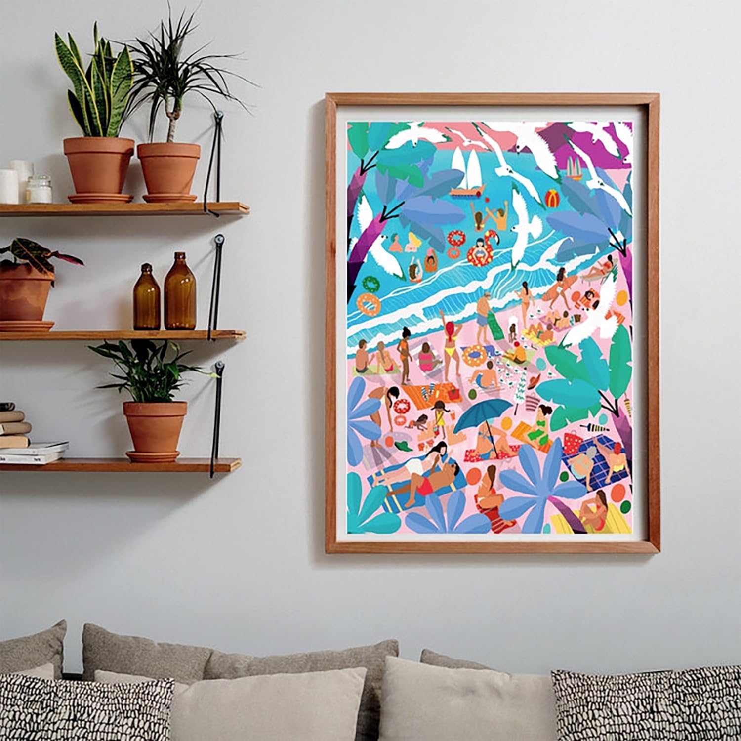Clementoni - Puzzle 1000 Teile für Erwachsene und Jungen, Kollektion, Thema Sunday at The Beach, Geschenkidee für Herren und Damen, hergestellt in Italien, 70 x 50 cm, 39891