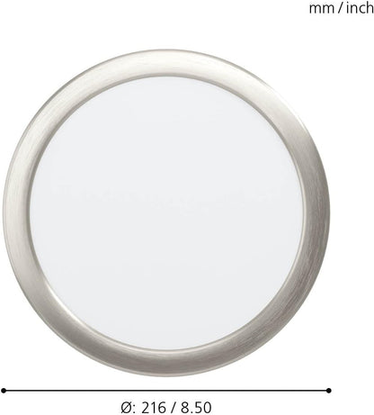 Eglo Fueva-Z Smart Recessed Light +21.6 – Brushed Steel – Zigbee & Bluetooth