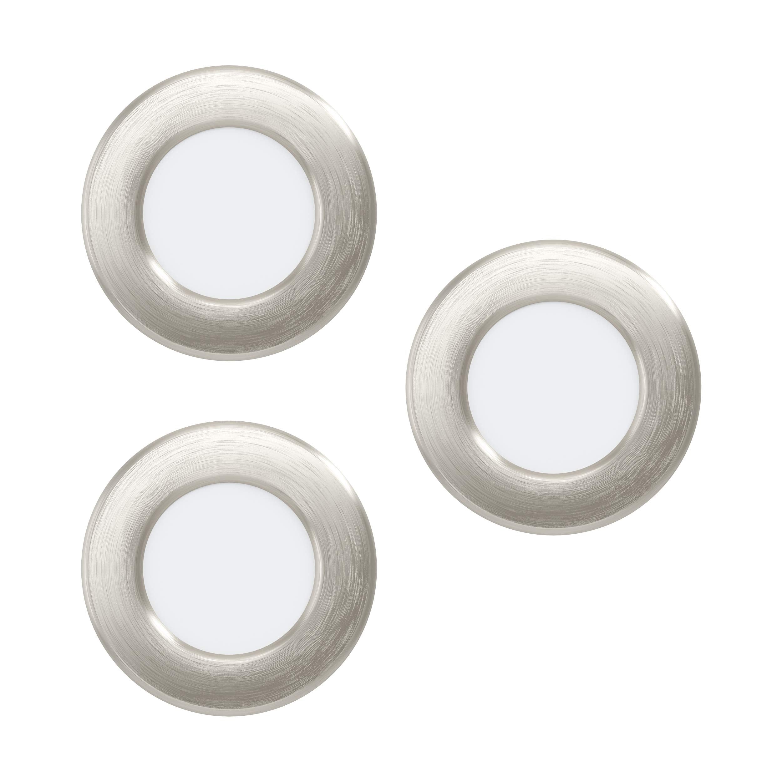 Eglo Fueva 5 Recessed Led Light Set – 86Mm – Satin Nickel