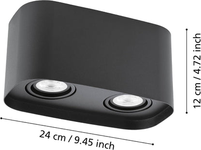 Eglo Caminales-Z Smart Ceiling Lamp - Black - 12.5X24 Cm - Rgb + Tunable White - Zigbee & Bluetooth