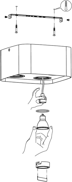 Eglo Caminales-Z Smart Ceiling Lamp - Black - 24X24 Cm - Rgb + Tunable White - Zigbee & Bluetooth