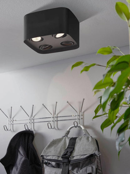 Eglo Caminales-Z Smart Ceiling Lamp - Black - 24X24 Cm - Rgb + Tunable White - Zigbee & Bluetooth