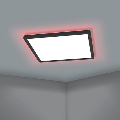 Eglo Rovito-Z Smart Ceiling Lamp – Black 29.5X29.5 Cm – Rgb + Tunable White – Zigbee & Bluetooth