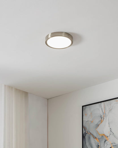 Eglo Fueva-Z Smart Ceiling Lamp +21 – Brushed Steel With Zigbee & Bluetooth
