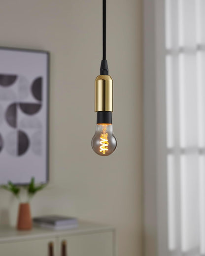 Eglo E14 P45 Spiral Smart Bulb – Smoke Glass, Warm White, Zigbee & Bluetooth