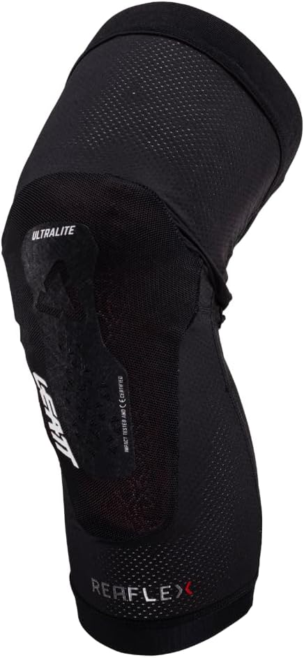 Leatt Unisex Adult 6009554096952 Genouillères ReaFlex Ultralite-Noir-S Multicoloured, One Size