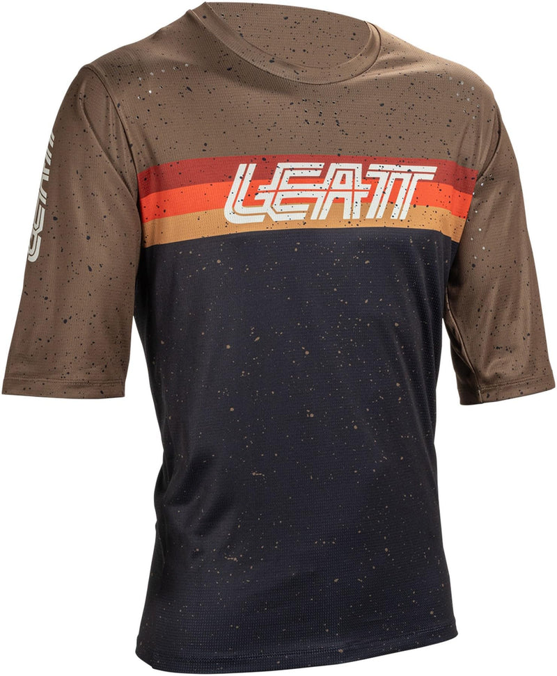 Leatt MTB Jersey Enduro 3.0 Elastic with Three-Quarter Length Sleeves Black