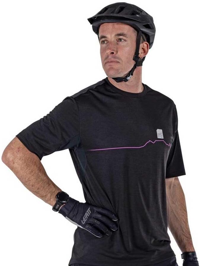 Leatt Men's Maglia MTB Trail 1.0 Ventilata E Con Inserti in Tessuto Ice-Yarn Trail 1.0 Vented MTB Jersey with Ice-Yarn Fabric Inserts