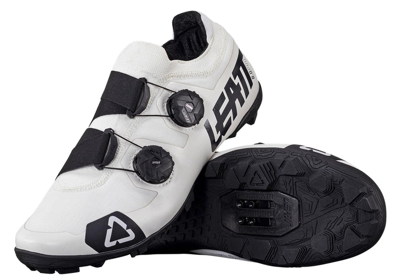 Leatt Homme Scarpe MTB Proclip 8.0 Race Rigide E Leggere Chaussure de Cyclisme, Blanc, 42 EU