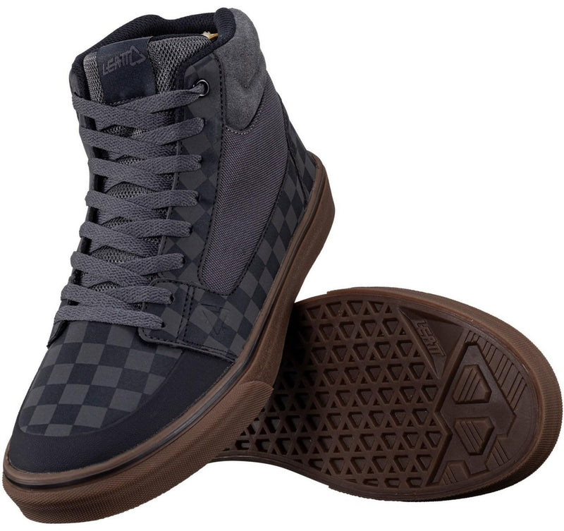 Leatt Homme Scarpe MTB 1.0 Flat Hi Con Suola A Doppia Mescola Chaussure de Cyclisme