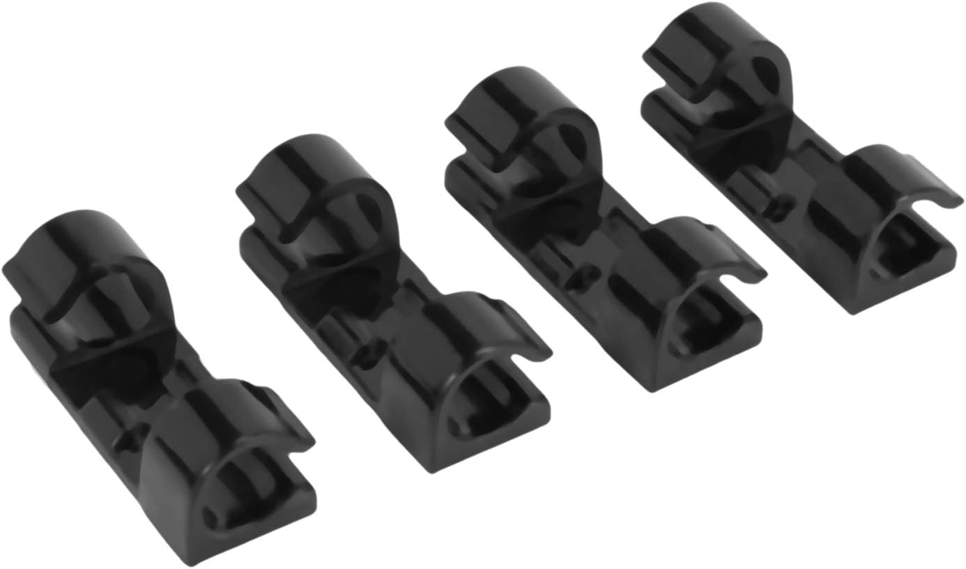 20pcs/lot Wire Fixing Clamp Clip Desktop Wire Clear Up Clip Holder Clamp Cable Clip Device USB Cord Clip Holder Organizer (Black
