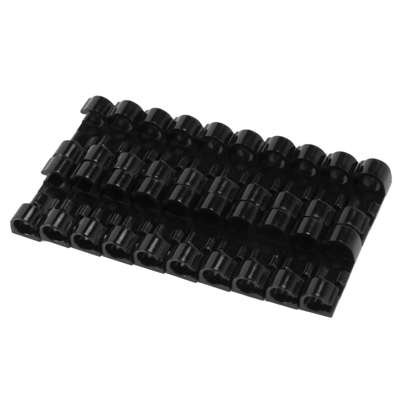 20pcs/lot Wire Fixing Clamp Clip Desktop Wire Clear Up Clip Holder Clamp Cable Clip Device USB Cord Clip Holder Organizer (Black