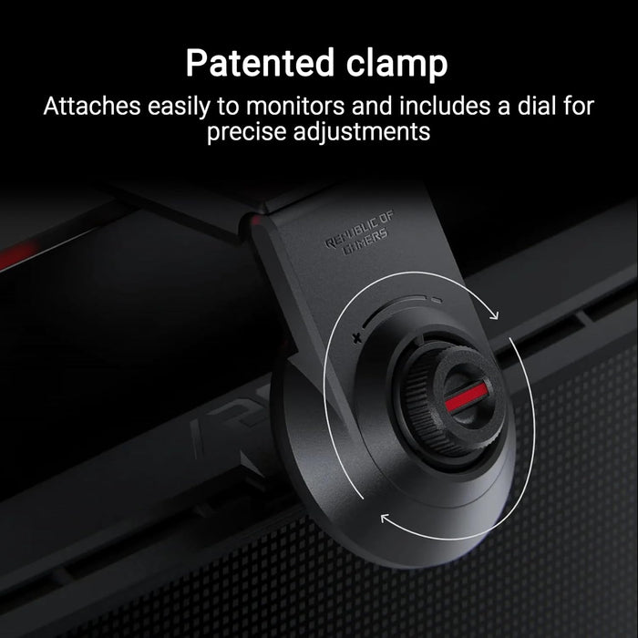 ASUS ROG Aura ALB01 - Barra de luz asimétrica con 3 Modos Diferentes, diseño Patentado con Abrazadera y Hebilla magnética, compatibilidad con Aura Sync y DisplayWidegt Center