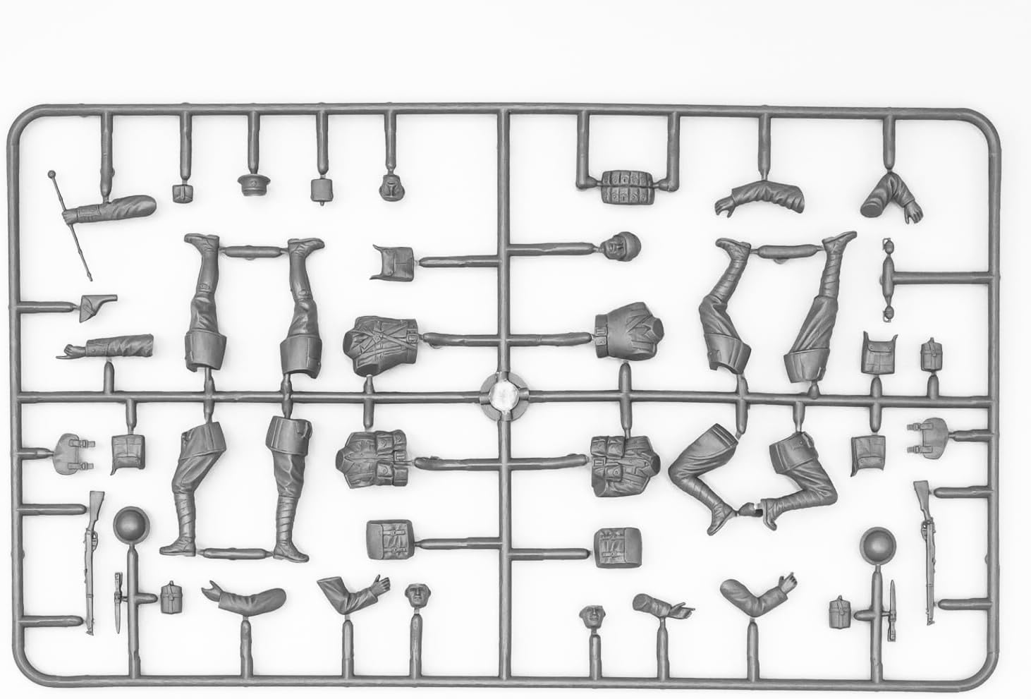 ICM ICM35301 1:35-British Infantry (1917-1918) 4 Figs, 14 x 14 x 52 millimetres