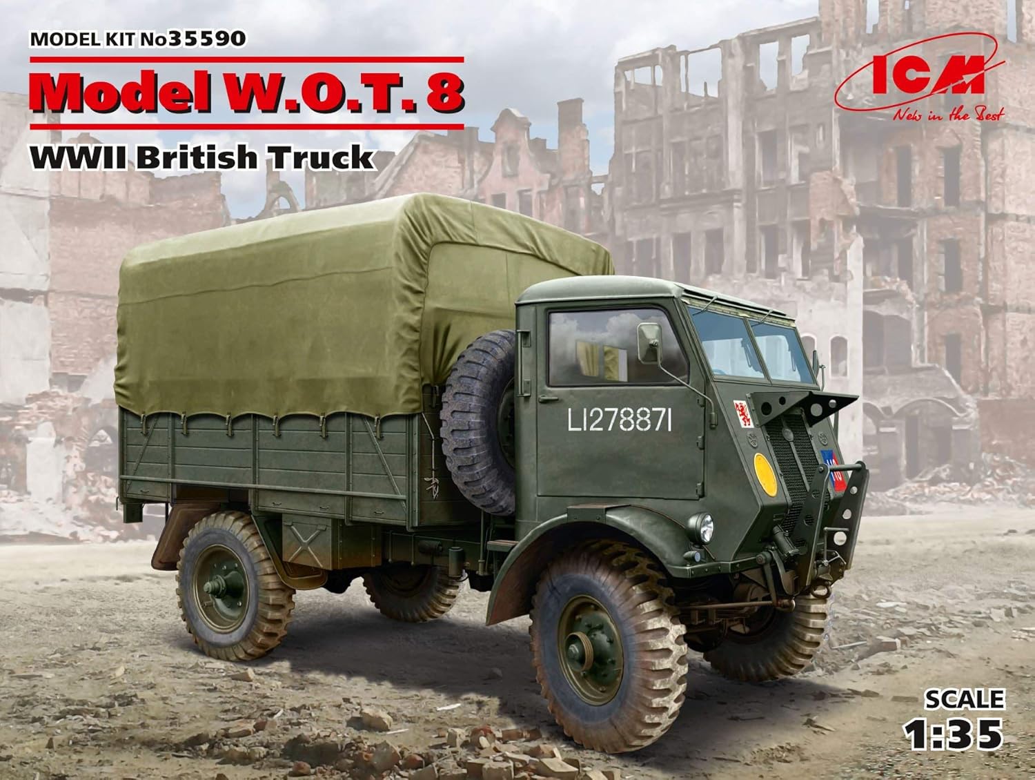 ICM ICM35590 1:35-Model W.O.T. 8, WWII British Truck