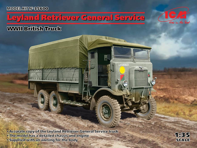 ICM 1:35 Leyland Retriever WWII British Truck, Model Kit, ICM35600