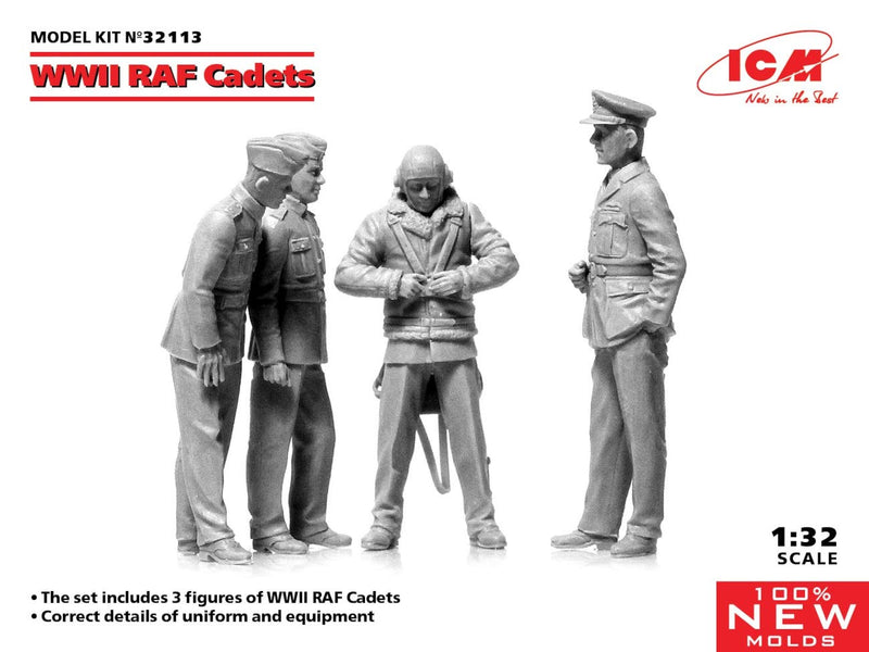 ICM 1:32 - WWII RAF Cadets (New Molds