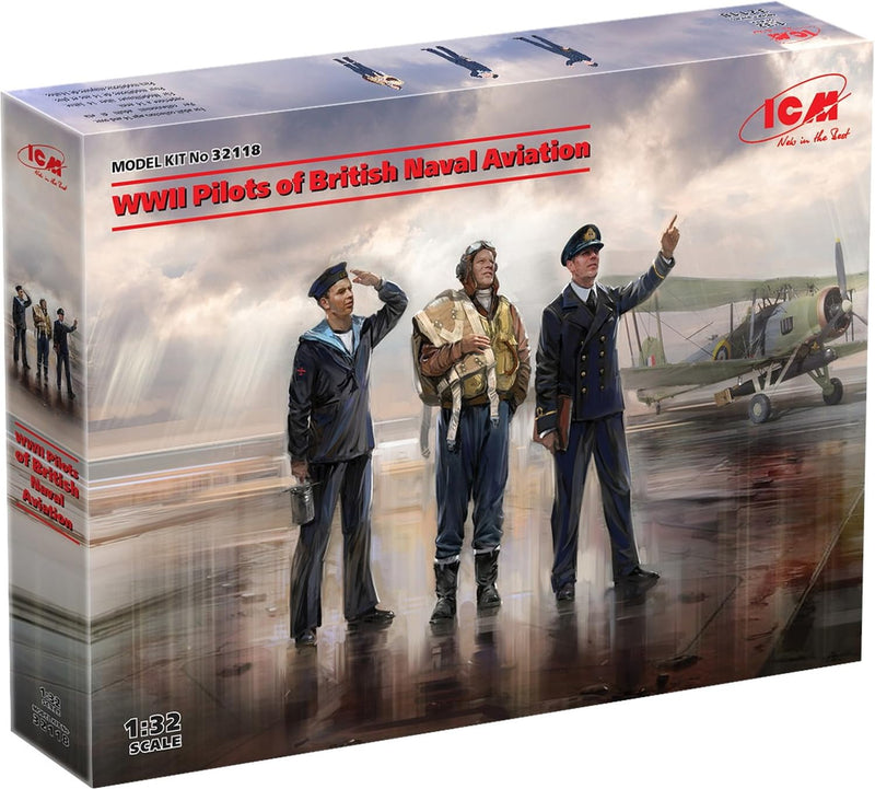 ICM 1:32 - WWII Pilots of British Naval Aviation (x3)