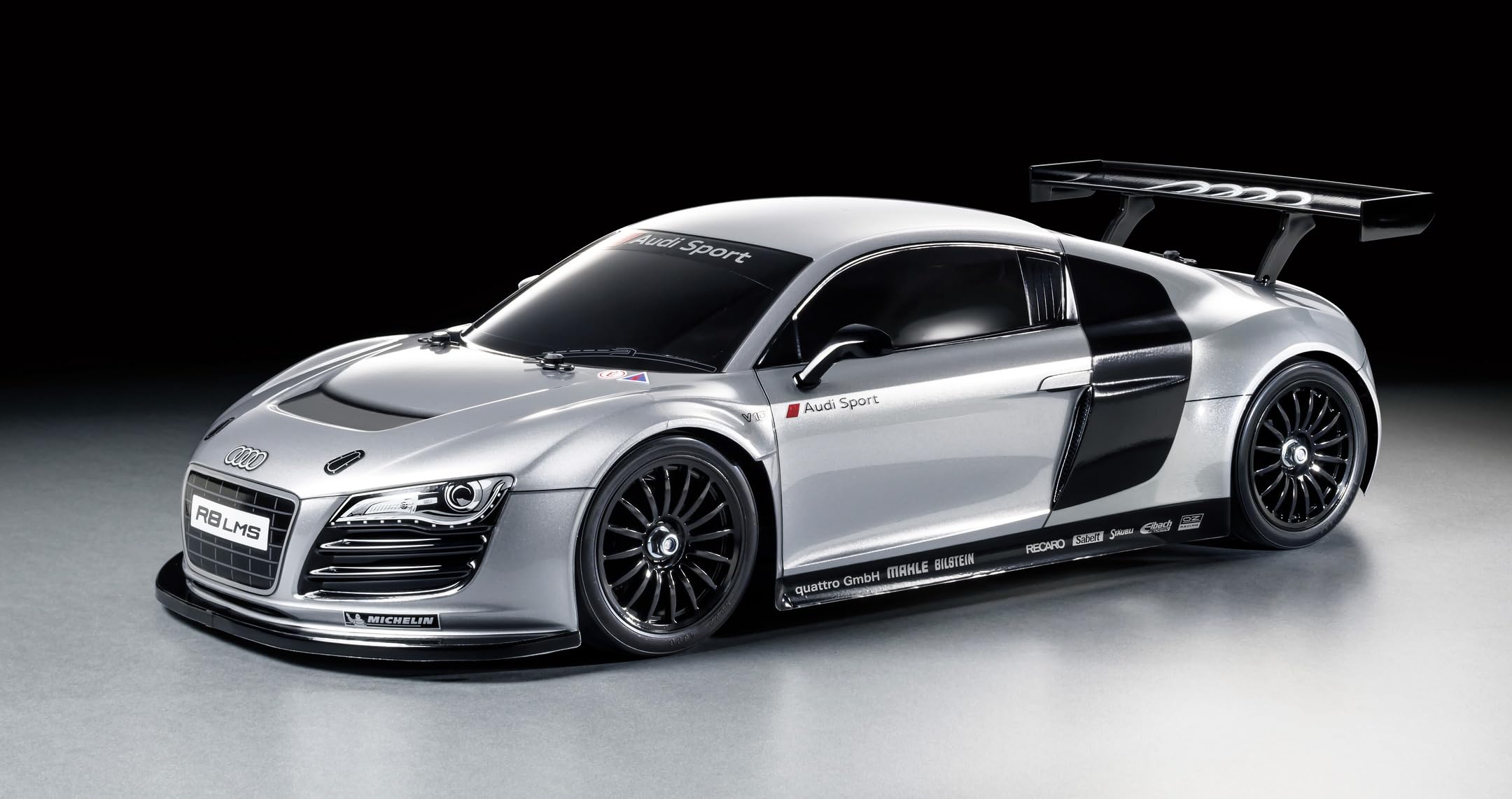 TAMIYA 58749 1:10 RC Audi R8 LMS 2008 TT-02 Remote Control Car, Vehicle, Model Building, Assembly, Hobby, RC Kit, Unpainted