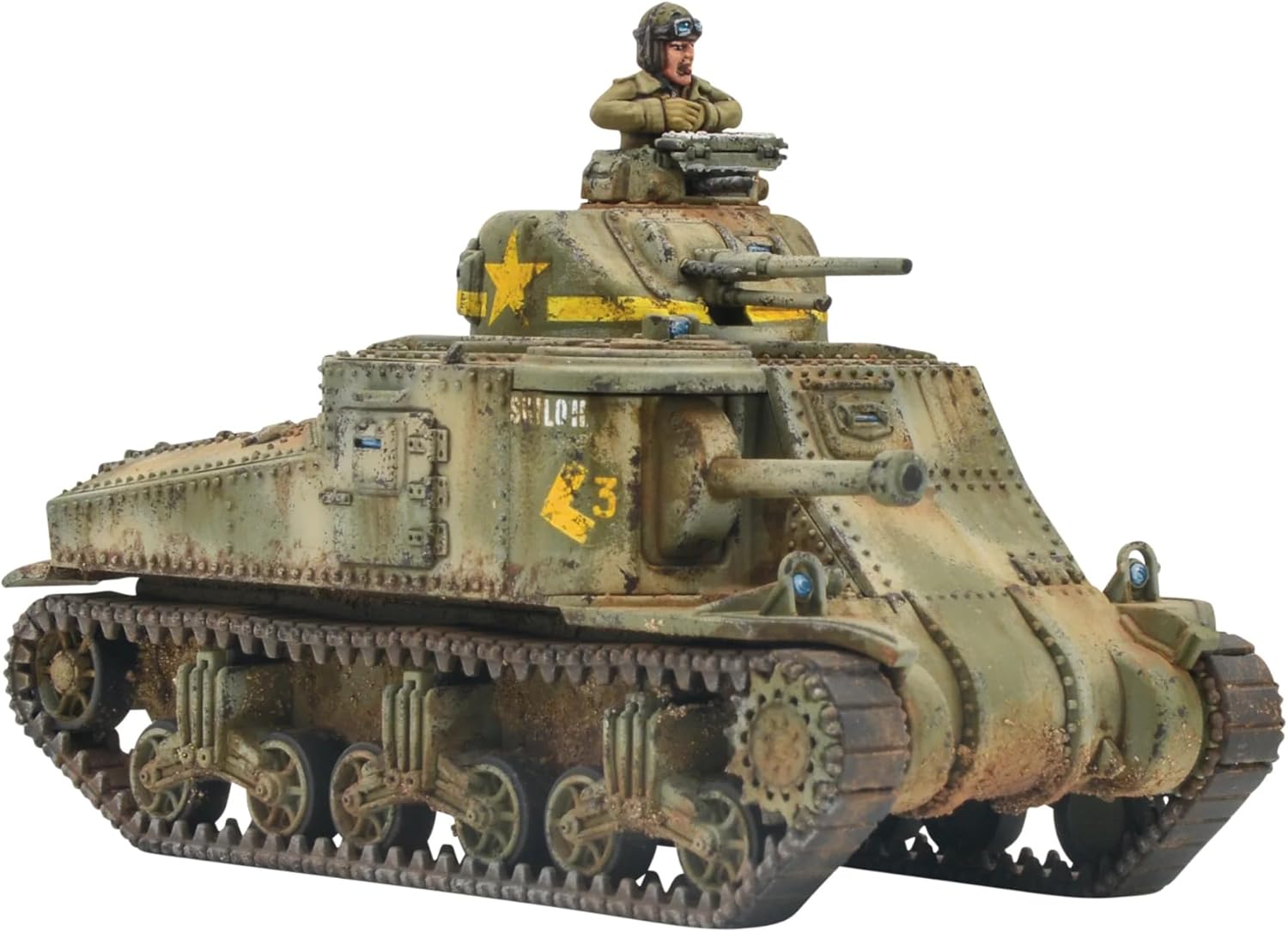 Warlord Games M3 Lee Medium Tank - 1:56 / 28mm US Army Plastic Scale Model Tank for Bolt Action Highly Detailed World War 2 Miniatures