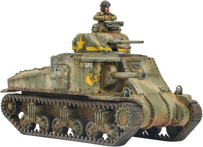 Warlord Games M3 Lee Medium Tank - 1:56 / 28mm US Army Plastic Scale Model Tank for Bolt Action Highly Detailed World War 2 Miniatures
