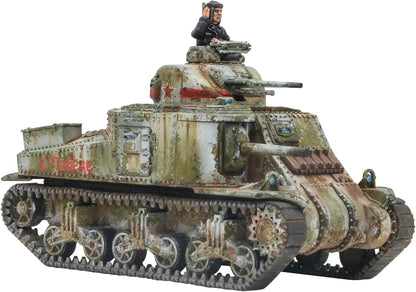 Warlord Games M3 Lee Medium Tank - 1:56 / 28mm US Army Plastic Scale Model Tank for Bolt Action Highly Detailed World War 2 Miniatures