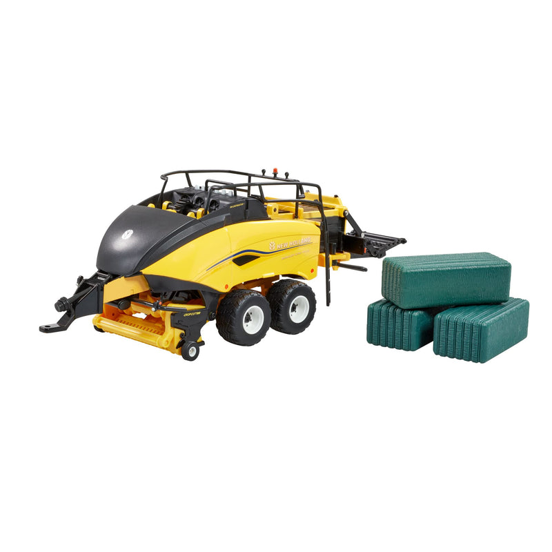 Britains New Holland BigBaler 1290 Plus, giocattolo da fattoria per bambini, giocattolo per trattore, giocattolo New Holland Replica compatibile con animali e giocattoli da fattoria in scala 1:32