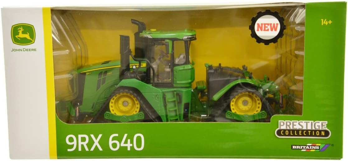 John Deere 9RX 640 - Tractor de Juguete, John Deere Compatible con Animales de Granja y Juguetes a Escala 1:32, Adecuado para coleccionistas y Adolescentes a Partir de 14 años