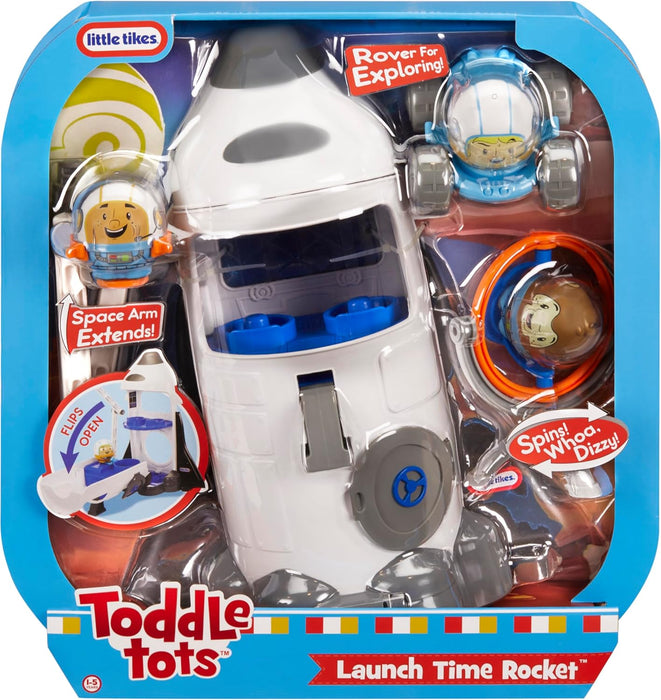 Little Tikes Toddle Tots Launch Time Rocket - Toddler Playset - Space Rocket & 3 Character Figures for Pretend Play - Present Idea and Toy for Toddlers and Kids - Suitable for Children Ages 1-5 Years
