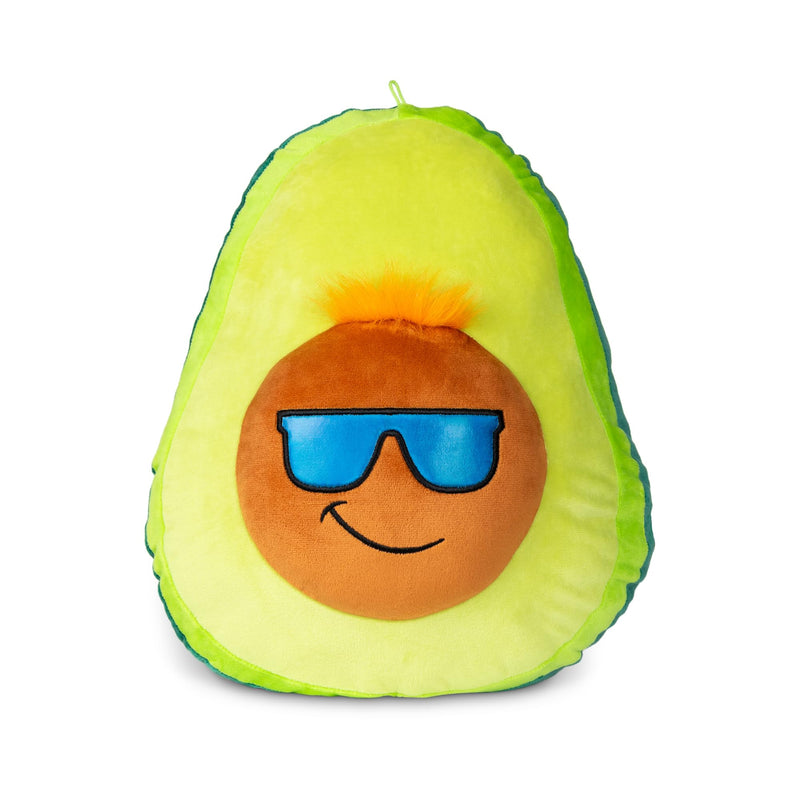 Funky Avacado | Blue 38cm Plush | Collectable Cute Plush Toy, Includes Blue Hair, Mustache and Sunglasses, Cute Teddies Suitable for Girls and Boys Ages 4+ | Basic Fun 03603