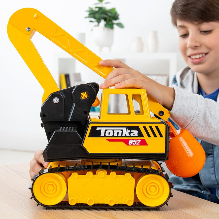 Basic Fun Tonka Steel Wrecking Ball, Durable Real Steel Construction, Yellow Demolition Toy with Realistic Action, Ages 3+ for Boys and Girls, Ideal for Kids, Toddlers