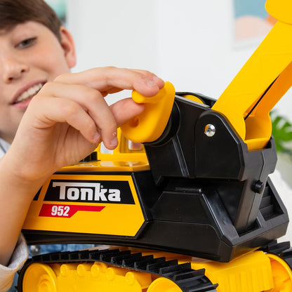 Basic Fun Tonka Steel Wrecking Ball, Durable Real Steel Construction, Yellow Demolition Toy with Realistic Action, Ages 3+ for Boys and Girls, Ideal for Kids, Toddlers