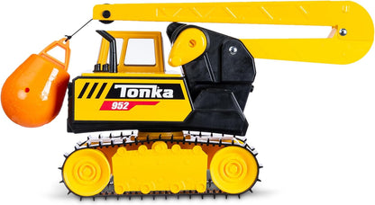 Basic Fun Tonka Steel Wrecking Ball, Durable Real Steel Construction, Yellow Demolition Toy with Realistic Action, Ages 3+ for Boys and Girls, Ideal for Kids, Toddlers