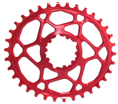 AbsoluteBLACK, OVAL Sram Direct Mount chainring (6mm offset), RED, 32T, OVAL