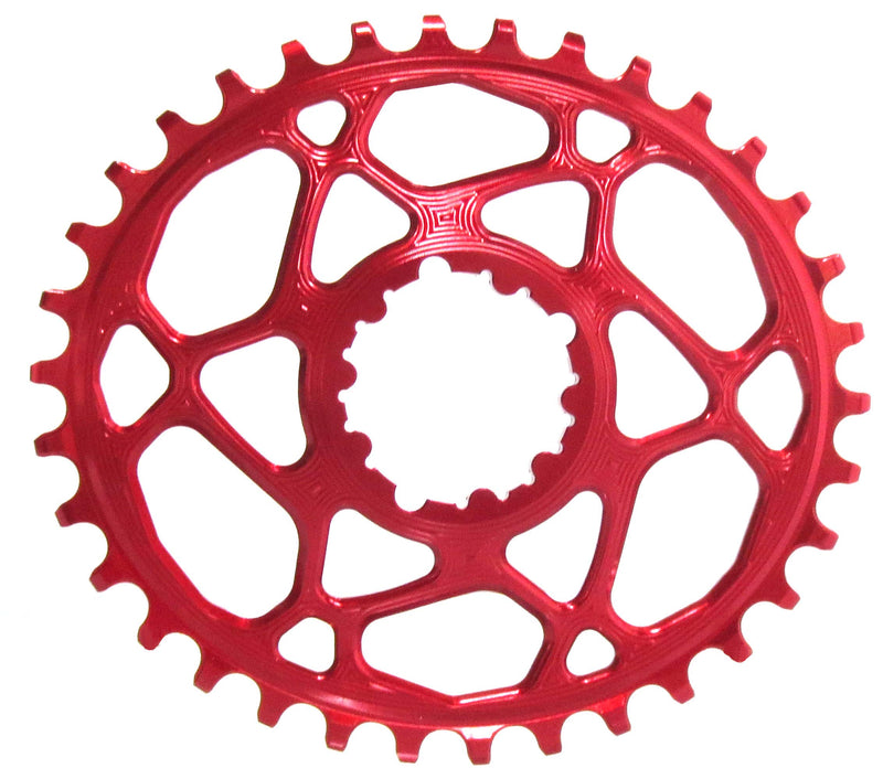 AbsoluteBLACK, OVAL Sram Direct Mount chainring (6mm offset), RED, 32T, OVAL