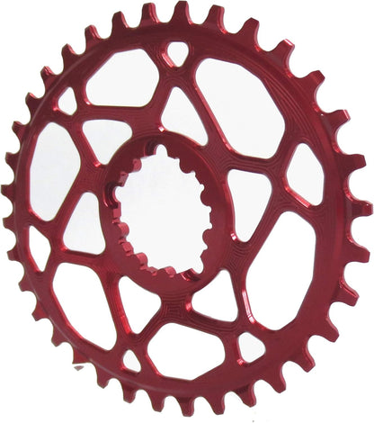 AbsoluteBLACK, OVAL Sram Direct Mount chainring (6mm offset), RED, 32T, OVAL