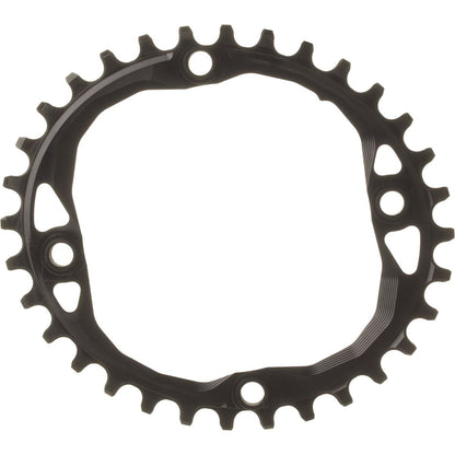 absoluteBLACK, Oval Crown 104bcd Blk 36T (Bolts Integ Unisex Adult, Multicoloured, Standard