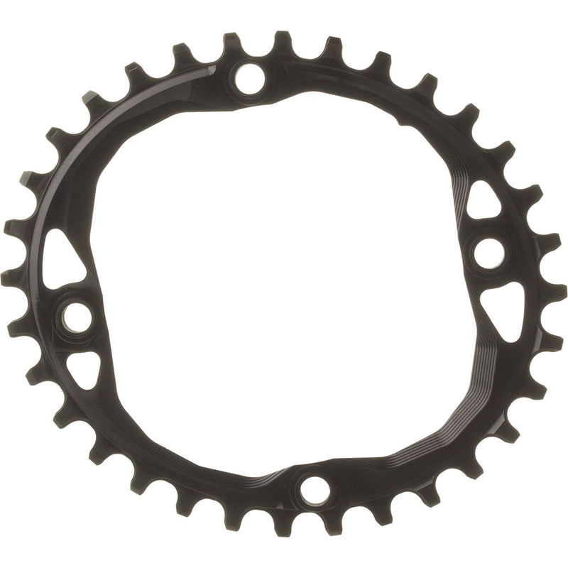 absoluteBLACK, Oval Crown 104bcd Blk 36T (Bolts Integ Unisex Adult, Multicoloured, Standard