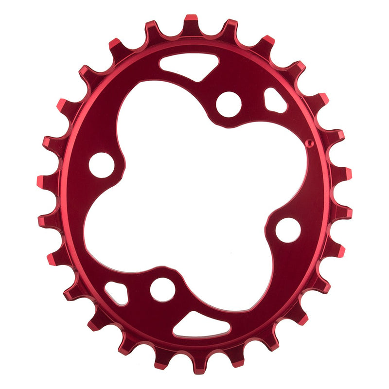 AbsoluteBLACK, OVAL 64BCD narrow/wide chainrings, RED, 26T, OVAL