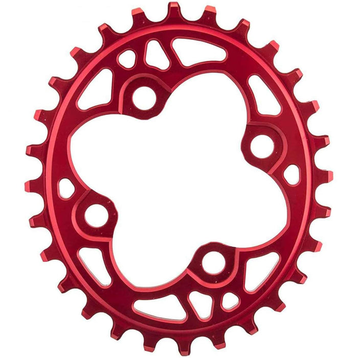 AbsoluteBLACK, OVAL 64BCD narrow/wide chainrings, RED, 28T, OVAL