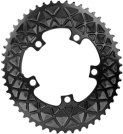 ABSOLUTE BLACK CHAINRING ABSOLUTEBLACK OVAL 110mm 52T 5B 2X GY by ABSOLUTE BLACK