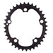 AbsoluteBLACK, OVAL 110BCD 5 holes, 2x chainring FOR SRAM, BLACK, 36T, OVAL